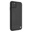BMW iPhone 11 Pro Max Signature Perforated eredeti bőr (BMHCN65PEBOBK) hátlap, tok, fekete