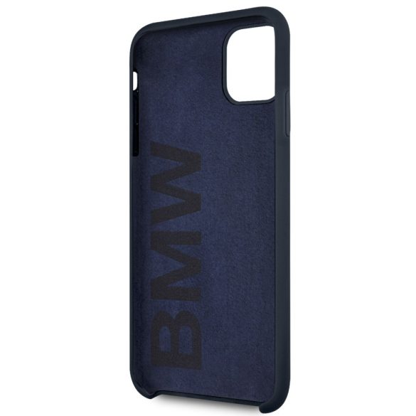 BMW iPhone 11 Pro Max Silicone (BMHCN65SILNA) hátlap, tok, sötétkék