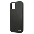 BMW iPhone 12 Pro Max M-Collection Logo Hard Case (BMHCP12LMHOLBK) hátlap, tok, fekete