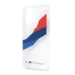 BMW BMHCP12LSKTGT iPhone 12 Pro Max 6,7" Motorsport Tricolor hátlap, tok, átlátszó