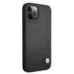 BMW BMHCP12MRCDPK iPhone 12/12 Pro 6,1", Leather Deboss Collection tok, fekete