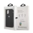 BMW BMHCP12MRSPPPK iPhone 12/12 Pro 6,1", Leather Perforate hátlap, tok, fekete