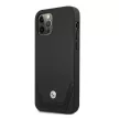 BMW BMHCP12MRSWPK iPhone 12/12 Pro 6,1", Leather Perforate hátlap, tok, fekete