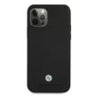 BMW BMHCP12MRSWPK iPhone 12/12 Pro 6,1", Leather Perforate hátlap, tok, fekete