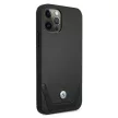 BMW BMHCP12MRSWPK iPhone 12/12 Pro 6,1", Leather Perforate hátlap, tok, fekete
