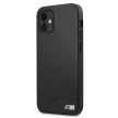 BMW BMHCP12SMHOLBK iPhone 12 mini 5,4", M Collection Smooth PU hátlap, tok, fekete