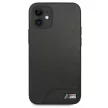 BMW BMHCP12SMHOLBK iPhone 12 mini 5,4", M Collection Smooth PU hátlap, tok, fekete