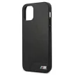 BMW BMHCP12SMHOLBK iPhone 12 mini 5,4", M Collection Smooth PU hátlap, tok, fekete