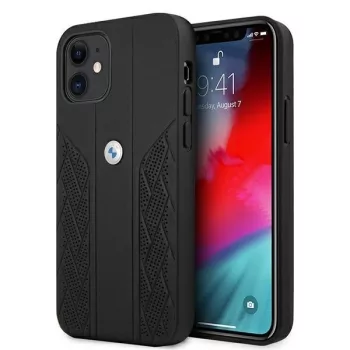   BMW BMHCP12SRSPPPK iPhone 12 mini 5,4", Leather Perforate hátlap, tok, fekete