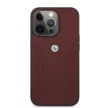 BMW iPhone 13 Pro Leather Curve Perforate eredeti bőr (BMHCP13LRSPPR) hátlap, tok, fekete