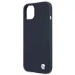 BMW BMHCP13SSILNA iPhone 13 mini 5.4", Silicone Signature hátlap, tok, sötétkék
