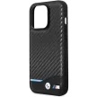 BMW BMHCP13X22NBCK iPhone 13 Pro Max 6.7", Leather Carbon hátlap, tok, fekete
