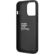 BMW BMHCP13X22NBCK iPhone 13 Pro Max 6.7", Leather Carbon hátlap, tok, fekete