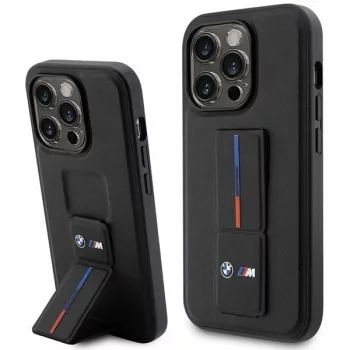   BMW BMHCP14L22GSLK Grip Hot Stamp iPhone 14 Pro 6.1" hátlap, tok, fekete