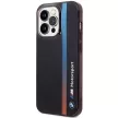 BMW BMHCP14L22HVGV IML Tricolor Stripe iPhone 14 Pro 6.1" hátlap, tok, fekete
