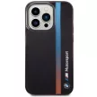 BMW BMHCP14L22HVGV IML Tricolor Stripe iPhone 14 Pro 6.1" hátlap, tok, fekete