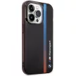 BMW BMHCP14L22HVGV IML Tricolor Stripe iPhone 14 Pro 6.1" hátlap, tok, fekete