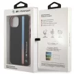 BMW BMHCP14S22HVGV iPhone 14 6.1", IML Tricolor Stripe hátlap, tok, fekete