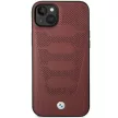 BMW BMHCP14S22RPSK iPhone 14 6.1", Leather Seats Pattern hátlap, tok, bordó
