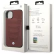 BMW BMHCP14S22RPSK iPhone 14 6.1", Leather Seats Pattern hátlap, tok, bordó