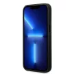 BMW iPhone 14 Pro Max Leather Carbon (BMHCP14X22NBCK) hátlap, tok, fekete