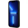 BMW BMHCP14X22RBDK Leather Blue Dots iPhone 14 Pro Max 6.7" hátlap, bőr tok, fekete