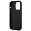 BMW BMHCP14XSILBK iPhone 14 Pro Max 6,7", Silicone Metal Logo hátlap, tok, fekete