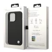 BMW BMHCP14XSILBK iPhone 14 Pro Max 6,7", Silicone Metal Logo hátlap, tok, fekete