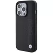 BMW BMHCP15L22RDPK Leather Textured & Stripe iPhone 15 Pro 6.1" hátlap, tok, fekete
