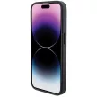 BMW BMHCP15L22RDPK Leather Textured & Stripe iPhone 15 Pro 6.1" hátlap, tok, fekete