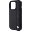 BMW BMHCP15L22RDPK Leather Textured & Stripe iPhone 15 Pro 6.1" hátlap, tok, fekete