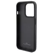 BMW BMHCP15L22RDPK Leather Textured & Stripe iPhone 15 Pro 6.1" hátlap, tok, fekete