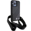 BMW BMHCP15L23PSCCK iPhone 15 Pro 6.1", M Edition Carbon Stripe & Strap M Edition hátlap, tok, fekete