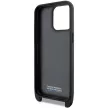 BMW BMHCP15L23PSVTK iPhone 15 Pro 6.1", M Edition Carbon Tricolor Lines & Strap M Edition hátlap, tok, fekete