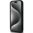 BMW iPhone 15 Pro Perforated Tricolor Line (BMHCP15L23PUPVK) hátlap, tok, fekete