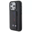 BMW Grip Stand Smooth & Carbon iPhone 15 Pro hátlap, tok, fekete