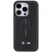BMW Grip Stand Smooth & Carbon iPhone 15 Pro hátlap, tok, fekete