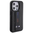 BMW Grip Stand Smooth & Carbon iPhone 15 Pro hátlap, tok, fekete