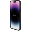 BMW BMHCP15M22PTDK Leather Stamp Tricolor iPhone 15 Plus 6.7" eredeti bőr tok, fekete