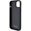 BMW BMHCP15M23PUPVK iPhone 14 Plus/15 Plus 6.7", Perforated Tricolour Stripe hátlap, tok, fekete