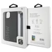 BMW BMHCP15M23RMRLK iPhone 14 Plus/15 Plus 6.7", Signature Leather Wordmark zsinórral hátlap, tok, fekete