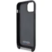 BMW BMHCP15S23PSVTK iPhone 15/14/13, M Edition Carbon Tricolor Lines & Strap hátlap, tok, fekete