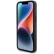 BMW iPhone 15 Pro Max Leather Carbon (BMHCP15X22NBCK) eredeti bőr hátlap, tok, fekete