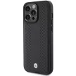 BMW BMHCP15X22RFGK iPhone 15 Pro Max 6.7" Leather Diamond Pattern, hátlap, tok, fekete