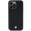 BMW BMHCP15X22RFGK iPhone 15 Pro Max 6.7" Leather Diamond Pattern, hátlap, tok, fekete
