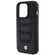 BMW BMHCP15X22RPSK iPhone 15 Pro Max 6.7" Leather Seats Pattern hátlap, tok, fekete