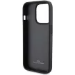 BMW BMHCP15X22RVSK iPhone 15 Pro Max 6.7", Stamp Blue Lines, hátlap, tok, fekete