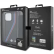 BMW BMHCP15X23PSVTK iPhone 15 Pro Max 6.7", M Edition Carbon Tricolor Lines & Straphátlap, tok, fekete