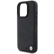 BMW Signature Leather Crossing Lines BMHCP16L23RCGPPK iPhone 16 Pro 6.3" hátlap, tok, fekete
