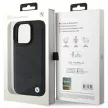 BMW Signature Leather Crossing Lines BMHCP16L23RCGPPK iPhone 16 Pro 6.3" hátlap, tok, fekete